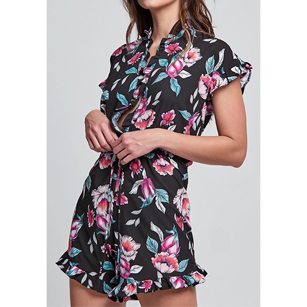 Boamar Ginger Fruity Flowers Short Dress XS/S
